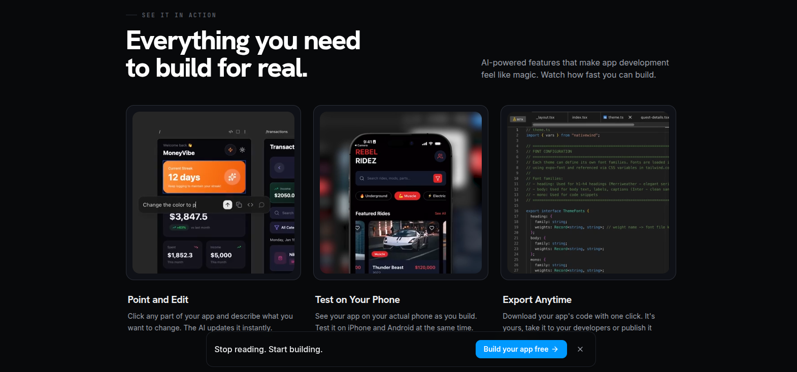 RapidNative screenshot 2