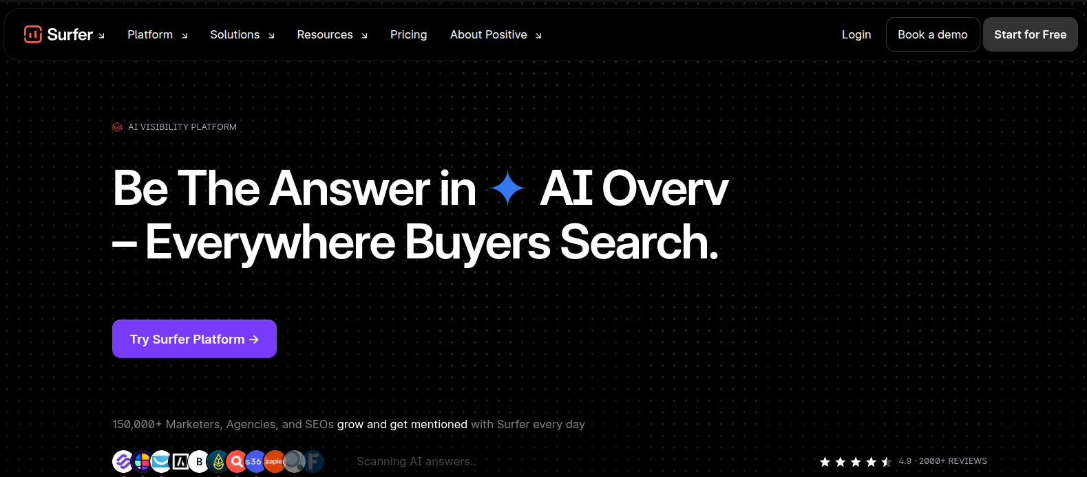 Surfer SEO screenshot 1